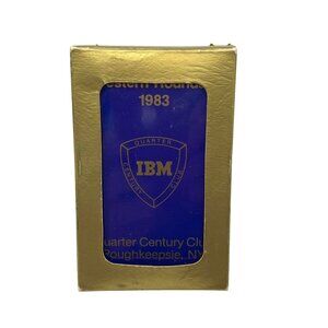 IBM 1983 Western Roundup Playing Cards With Gold Box A269